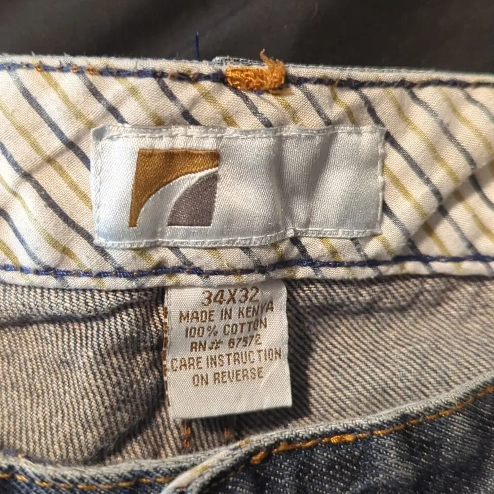 Road 100% Cotton Classic Fit Straight Leg Jean Men's Size 34x32 - Picture 4 of 9